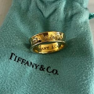 18K Gold Tiffany & Co. 1837 Collection Ring - Size 6.5-6.75
